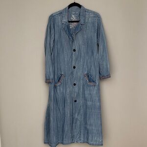 Kyla Seo Danica Caite Karyn Embroidered Jacket Duster Dress Medium